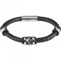 Браслет Zippo Three Charms Leather Bracelet 3 с шармами (20 см) купить в Домодедове