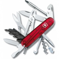 Нож перочинный Victorinox CyberTool, сталь X55CrMo14, рукоять Cellidor®, полупрозрачный красный купить в Домодедове