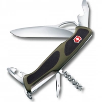 Нож перочинный Victorinox RangerGrip 61 0.9553.MC4 130мм 11 функций чёрно-зеленый купить в Домодедове