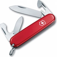 Нож перочинный Victorinox Recruit, сталь X55CrMo14, рукоять Cellidor®, красный купить в Домодедове