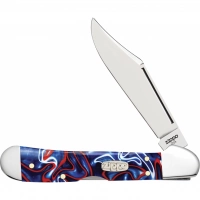 Нож перочинный ZIPPO Patriotic Kirinite Smooth Mini Copperlock, 92 мм, синий + ЗАЖИГАЛКА ZIPPO 207 купить в Домодедове