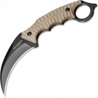 Нож с фиксированным клинком Magnum Spike Karambit — Boker 02SC028, сталь 440A EDP, рукоять стеклотекстолит G10, песочный купить в Домодедове