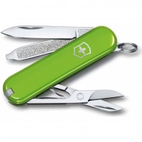 Нож Victorinox Classic SD Colors, Smashed Avocado (0.6223.43G) светло-зелёный, 7 функций 58мм купить в Домодедове