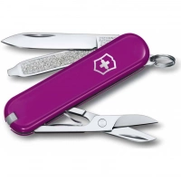 Нож Victorinox Classic SD Colors, Tasty Grape (0.6223.52G) пурпурный, 7 функций 58мм купить в Домодедове