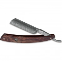 Опасная бритва Boker Damascus Curly Birch 6/8, сталь дамаск, рукоять коричневая береза купить в Домодедове