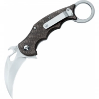 Складной нож Fox IKBS Ball Bearing Karambit, сталь Elmax, рукоять титановый сплав 6Al4V, чёрный купить в Домодедове