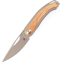 Складной нож Kizer Apus, сталь CPM S35VN, рукоять титан/ Bronze Carbon купить в Домодедове