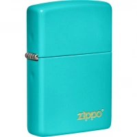 Зажигалка Classic Flat Turquoise ZIPPO Logo купить в Домодедове