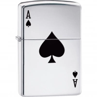 Зажигалка ZIPPO Armor™  Туз с покрытием High Polish Chrome купить в Домодедове